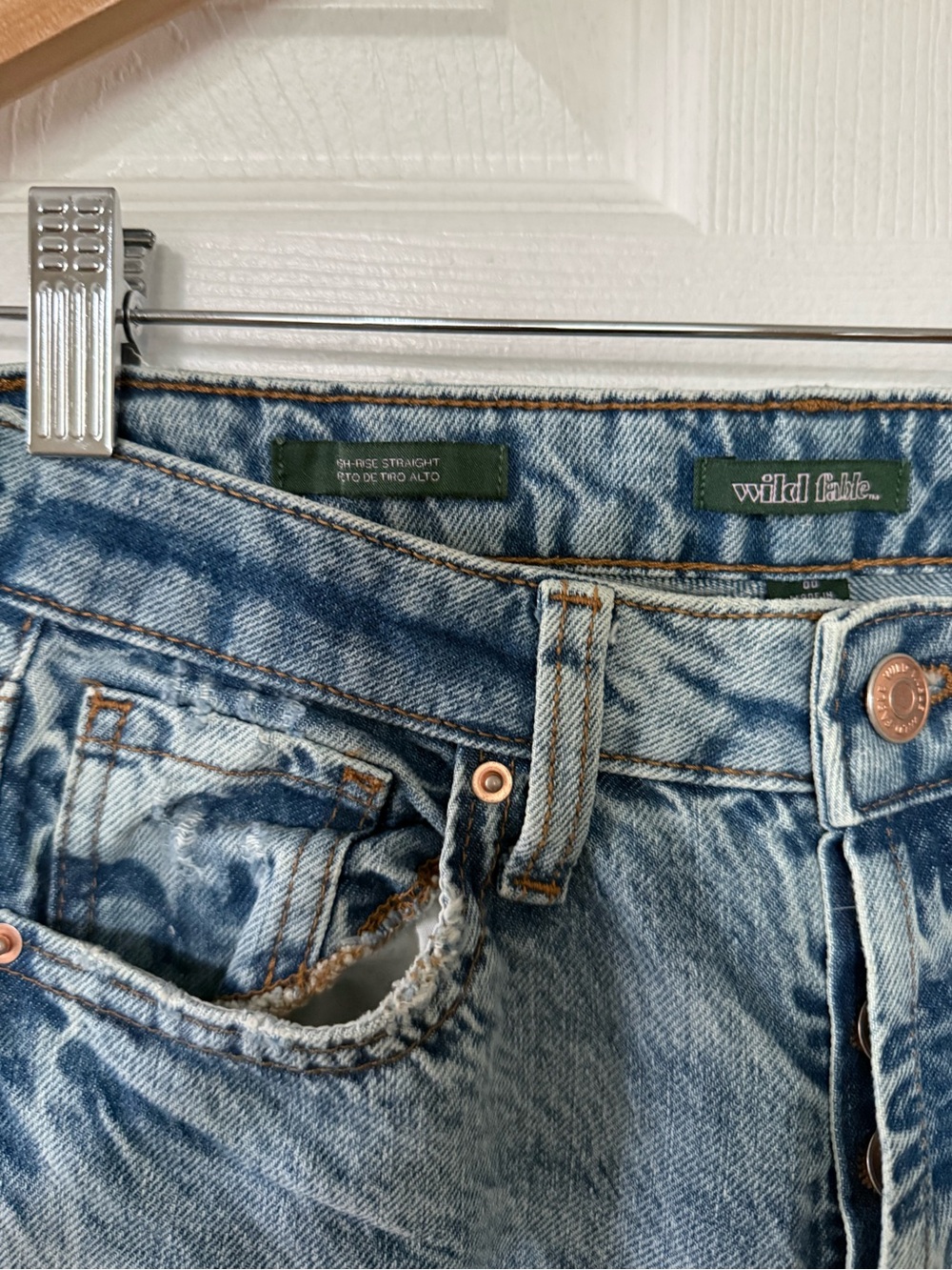 Wild Fable High Rise Straight Jeans - Picture 5 of 6